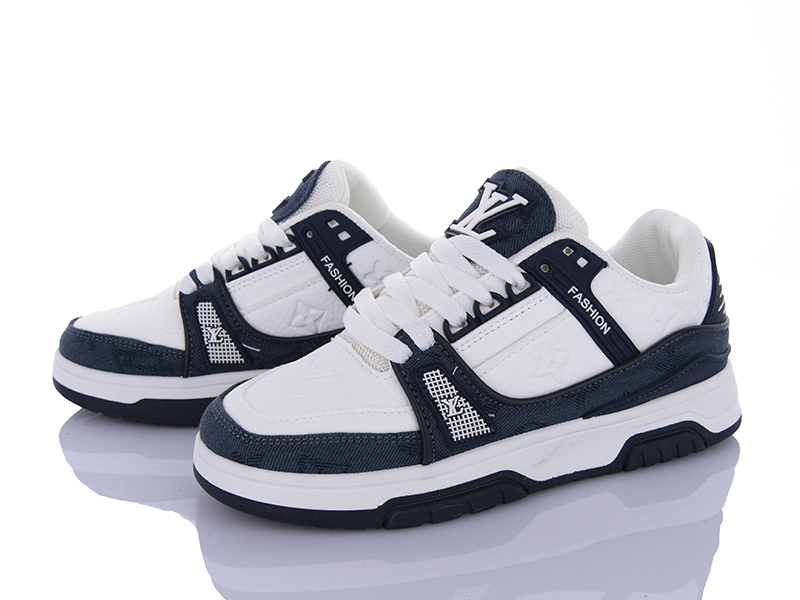 Кроссовки VIOLETA (36-41) HD37-149-20 white-blue (деми)