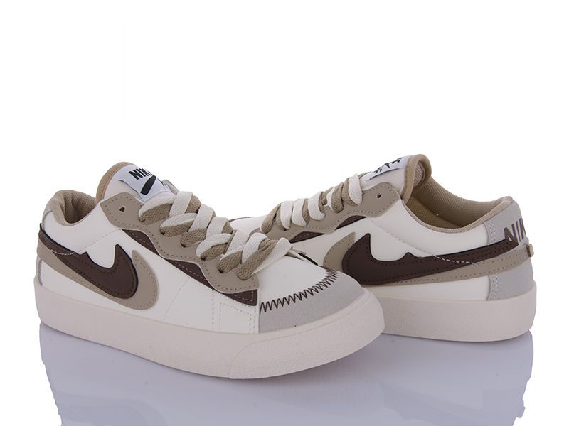 Кроссовки VIOLETA (36-40) HD41-149-45 white-khaki (деми)
