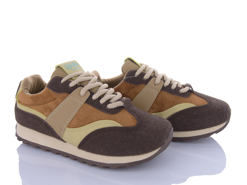 Кроссовки VIOLETA (36-40) 182-47 grey-brown (деми)