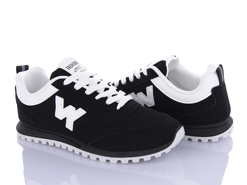 Кроссовки VIOLETA (36-41) 182-56 black (деми)