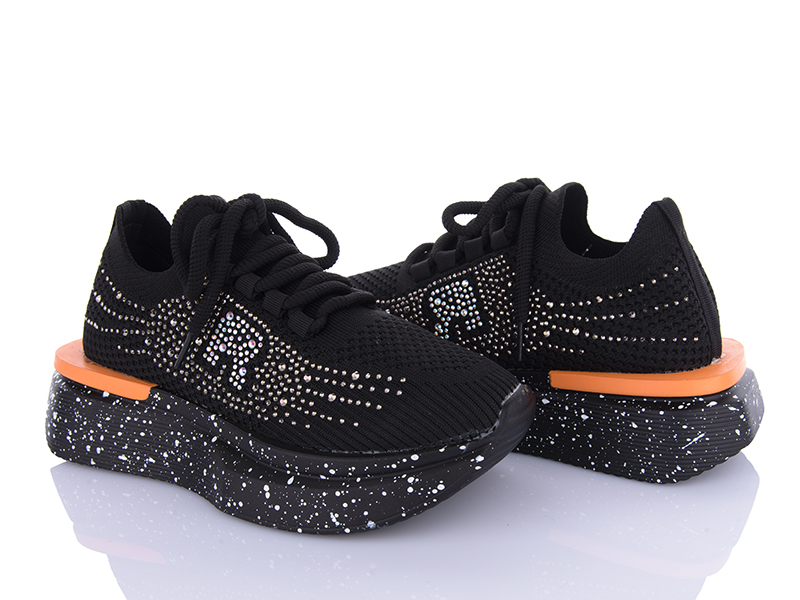 Кроссовки VIOLETA (36-40) 197-180 black (деми)