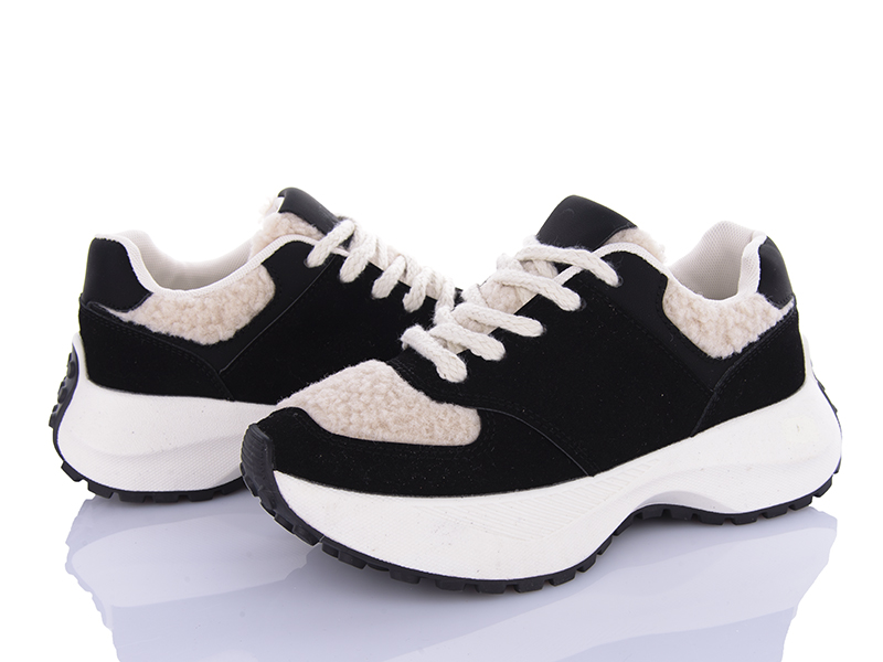 Кроссовки VIOLETA (36-41) 9-757-9-781 black (деми)
