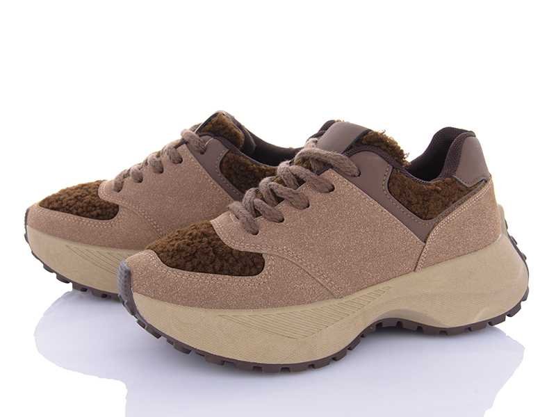 Кроссовки VIOLETA (36-41) 9-757-9-781 brown (деми)