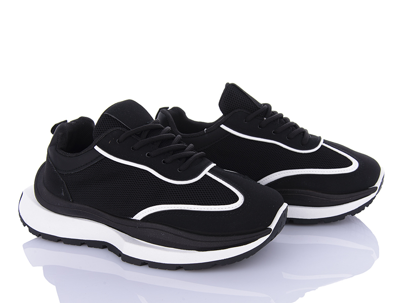 Кроссовки VIOLETA (36-41) 92-37 black (деми)