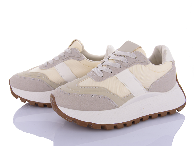 Кроссовки VIOLETA (36-41) 20-1050 beige (деми)