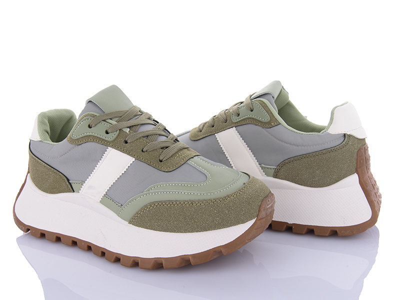 Кроссовки VIOLETA (36-41) 20-1050 green (деми)