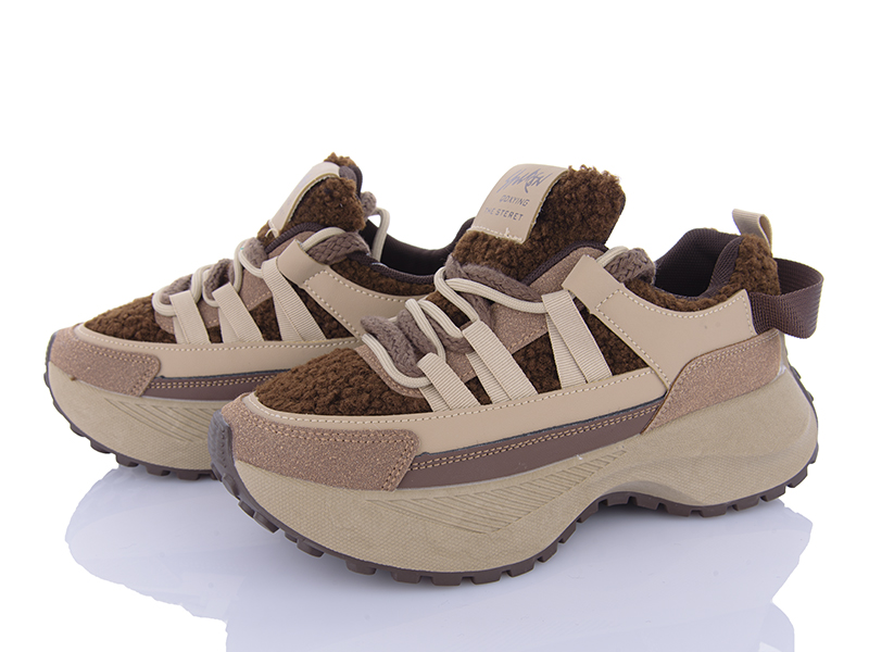 Кроссовки VIOLETA (36-41) 149-61 khaki (деми)
