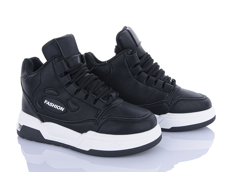 Кроссовки VIOLETA (36-41) 177-35 black (зима)