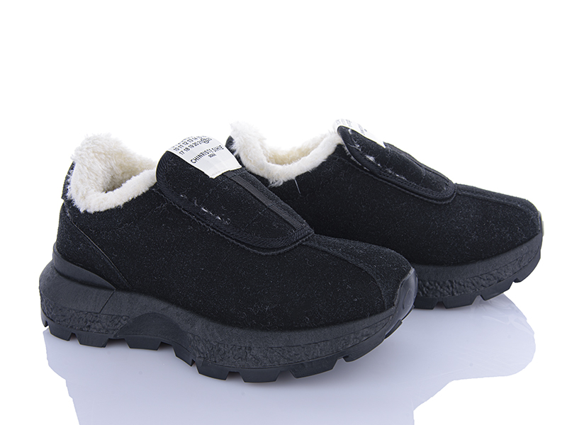 Кроссовки VIOLETA (36-41) M801-KL801 black (зима)