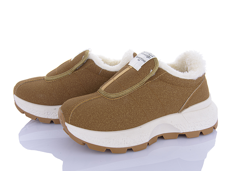 Кроссовки VIOLETA (36-41) M801-KL801 brown (зима)