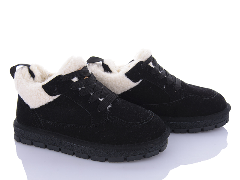 Кроссовки VIOLETA (36-41) 197-189 black (зима)
