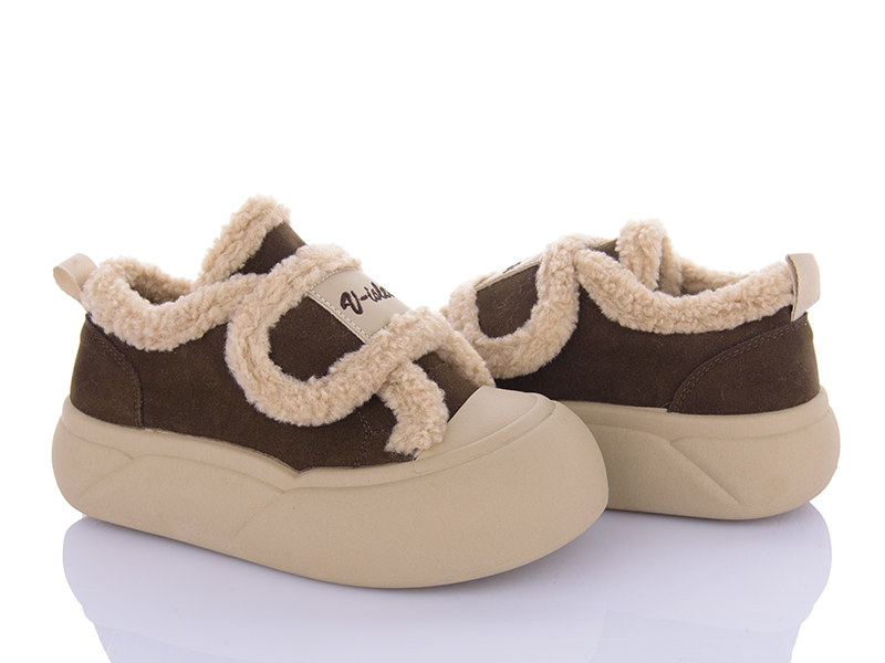 Кроссовки VIOLETA (36-41) 197-195 brown (деми)