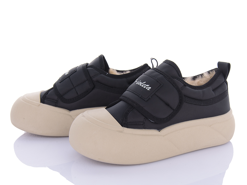 Кроссовки VIOLETA (36-41) 197-196 black (деми)