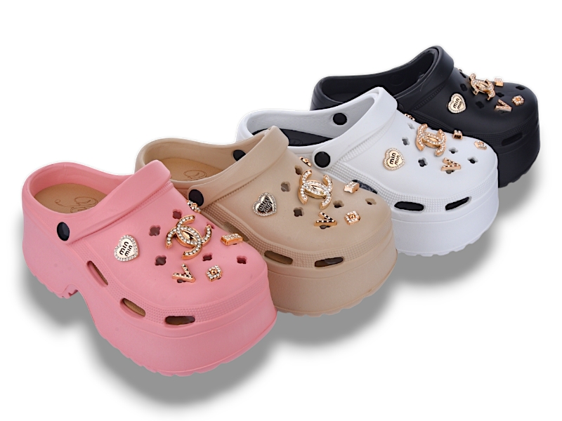 Кроксы Deshman (36-41) D838 mix (лето)