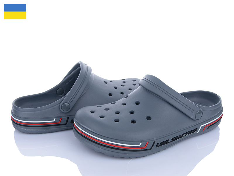Кроксы Roks (41-46) Dago 519 сірий (лето)