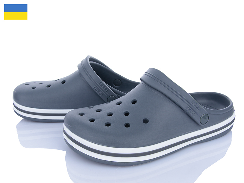 Кроксы Roks (41-46) Dago 520 сірий (лето)