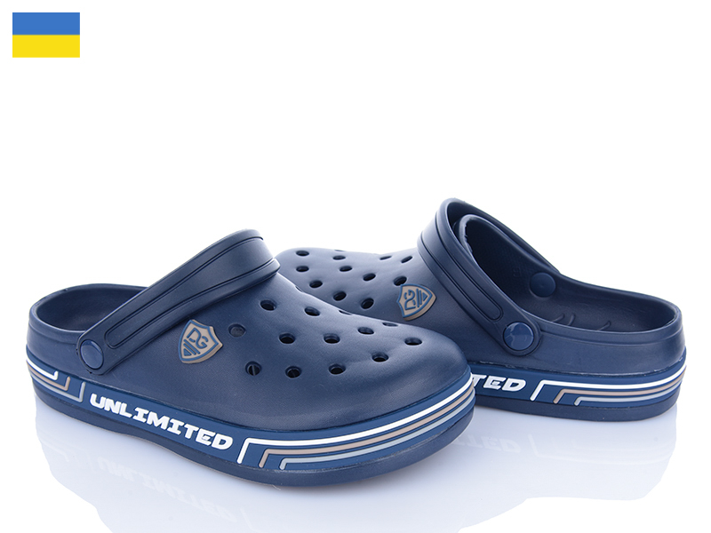 Кроксы Roks (36-41) Dago 602 синій (лето)