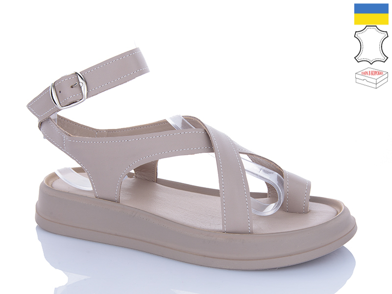 Босоножки Garti (36-40) 0191 беж шкіра (лето)