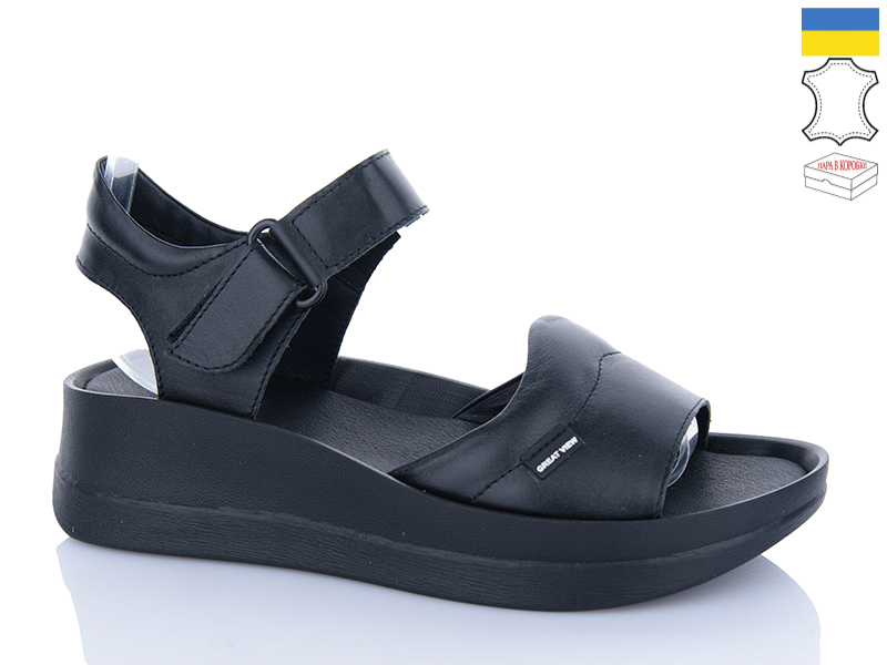 Босоножки Sali (37-41) 261 чорний к чор-п. (лето)