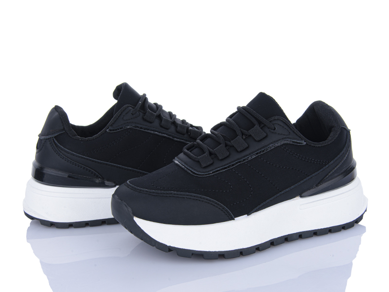 Кроссовки VIOLETA (36-41) 177-29 black (деми)