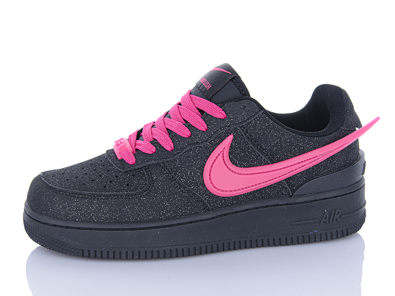 Кроссовки VIOLETA (36-40) HD75-LAF1 black-pink (деми)