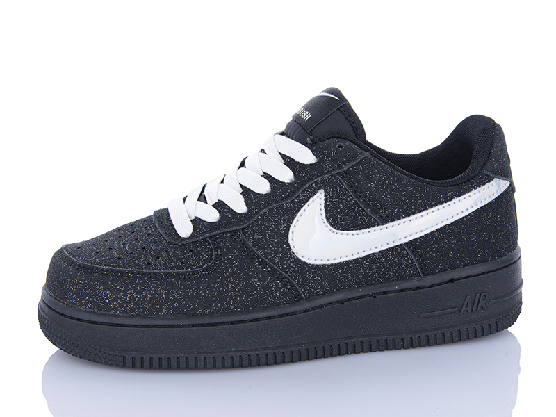 Кроссовки VIOLETA (36-40) HD75-LAF1 black-silver (деми)