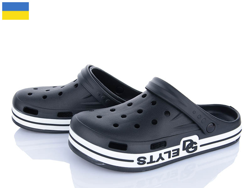Кроксы Roks (41-46) Dago 526 чорний (лето)