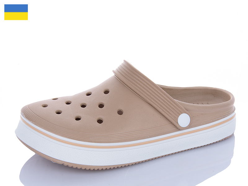 Кроксы Dago (36-41) Верта Ж4001 бежевий (лето)
