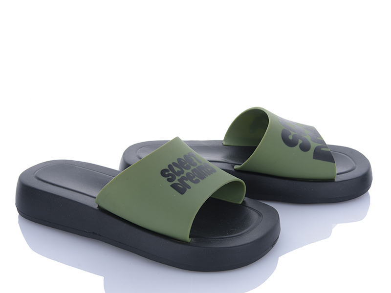 Шлепанцы Super Gear (36-40) C6216 green (лето)