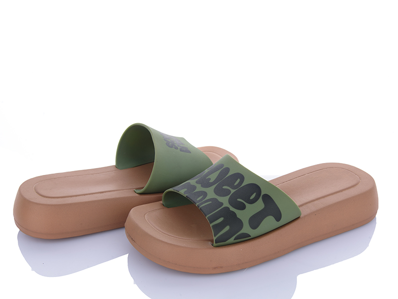 Шлепанцы Super Gear (36-40) C6216 khaki (лето)
