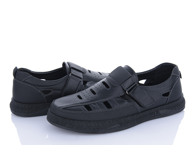 Туфли Baolikang (40-45) Y562 black (лето)
