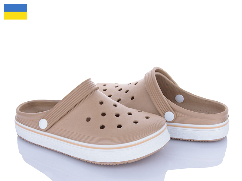 Кроксы Roks (36-41) Verta 1004 капучино (лето)