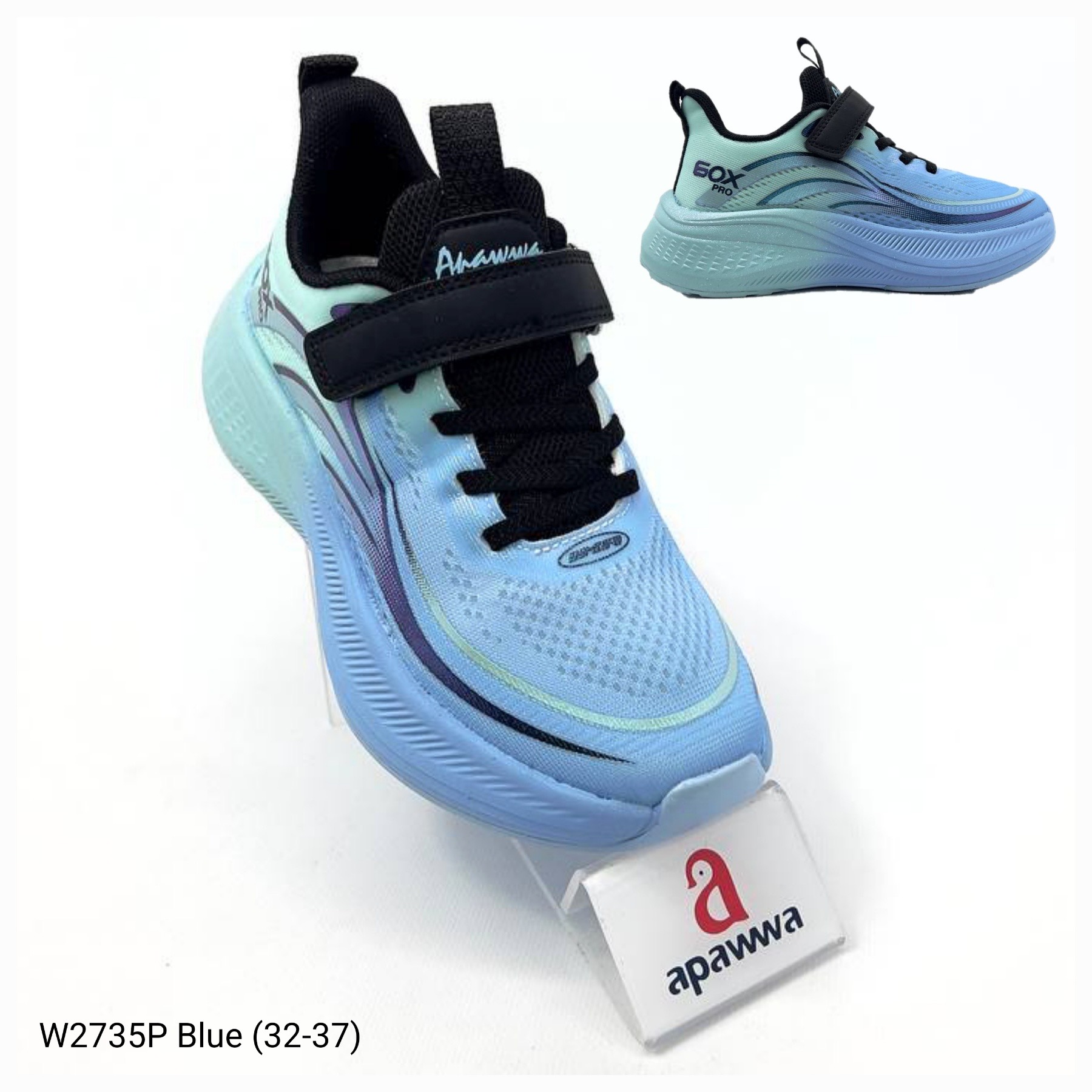 Кроссовки DvaClibee (32-37) Ber-W2735P blue (деми)