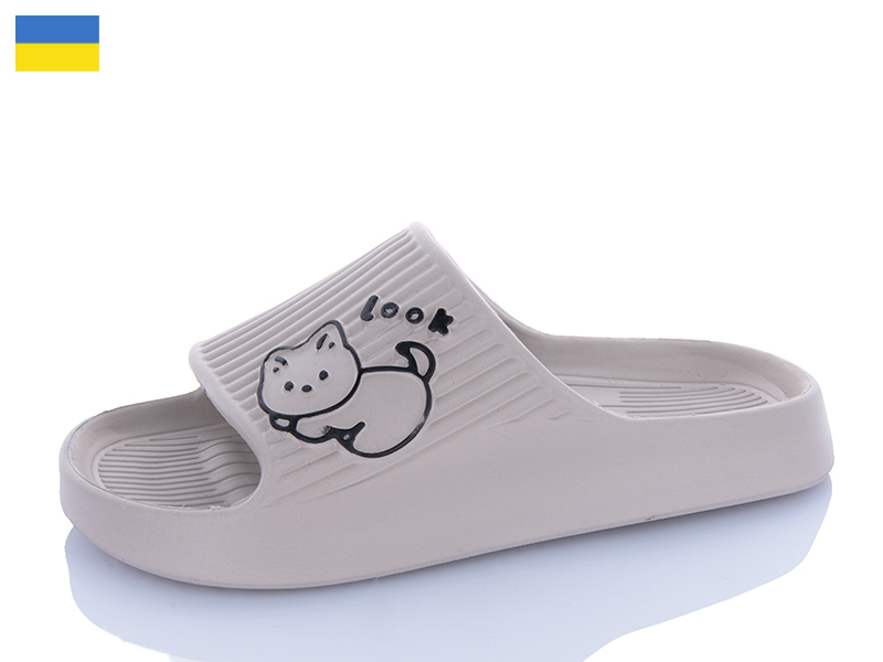 Шлепанцы ALEX M&L (36-41) ML104 бежевий (лето)