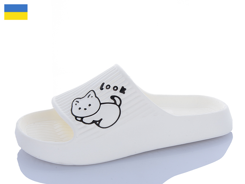 Шлепанцы ALEX M&L (36-41) ML104 білий (лето)