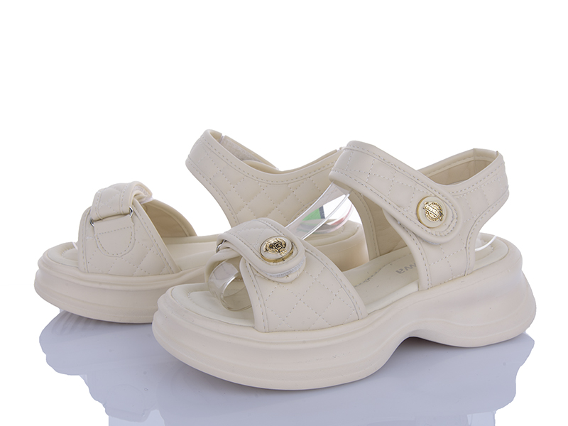 Босоножки Clibee (32-37) N1355R beige (лето)
