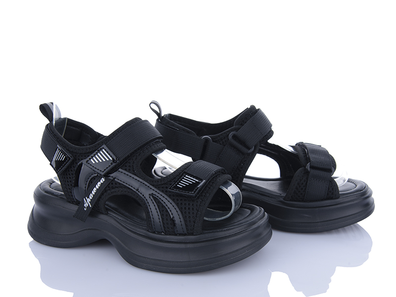 Босоножки Clibee (32-37) N1365R black (лето)