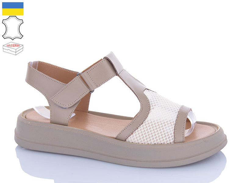 Босоножки Sali (36-40) 227 капучино кап-п. (лето)