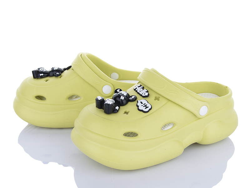 Кроксы Lion-Lu (36-41) 8893 green (лето)