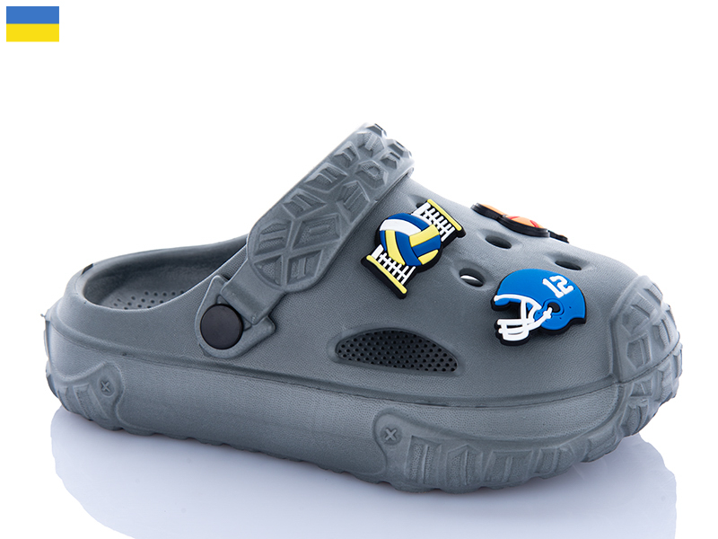 Кроксы Inblu (24-35) С150 сірий (лето)