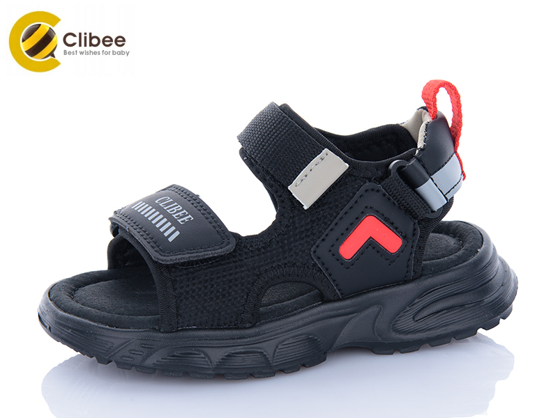 Босоножки Clibee-Apawwa (26-31) AB367-2 black-red (лето)