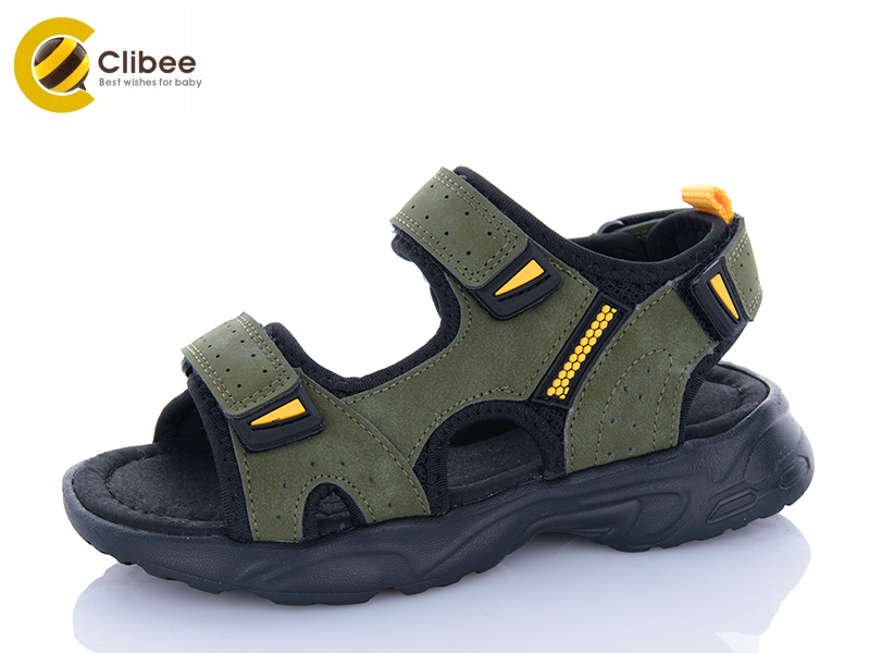 Босоножки Clibee-Apawwa (31-36) AC377-4 a.green-yellow (лето)