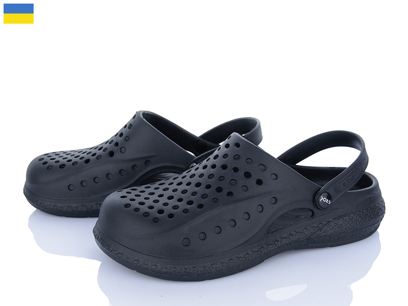 Кроксы Vladimir (41-45) Крок C99 чорний (лето)