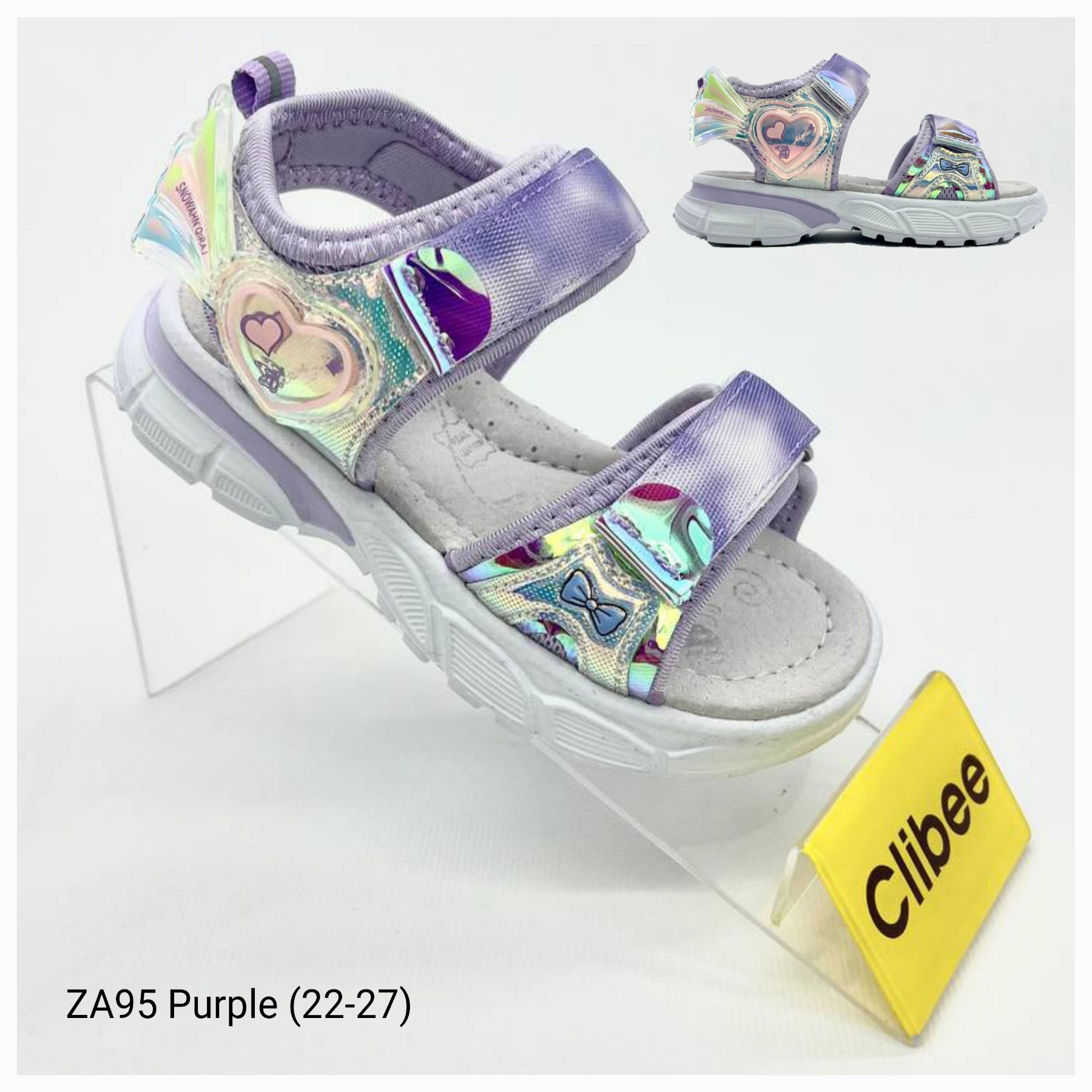 Босоножки DvaClibee (22-27) LD-ZA95 purple (лето)