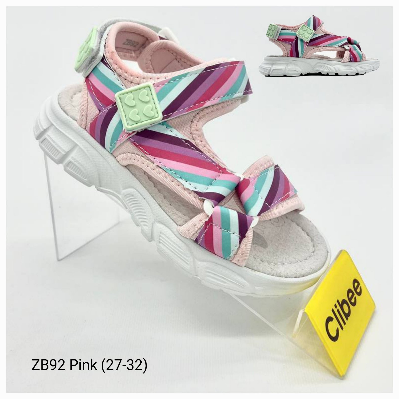 Босоножки DvaClibee (27-32) LD-ZB92 pink (лето)