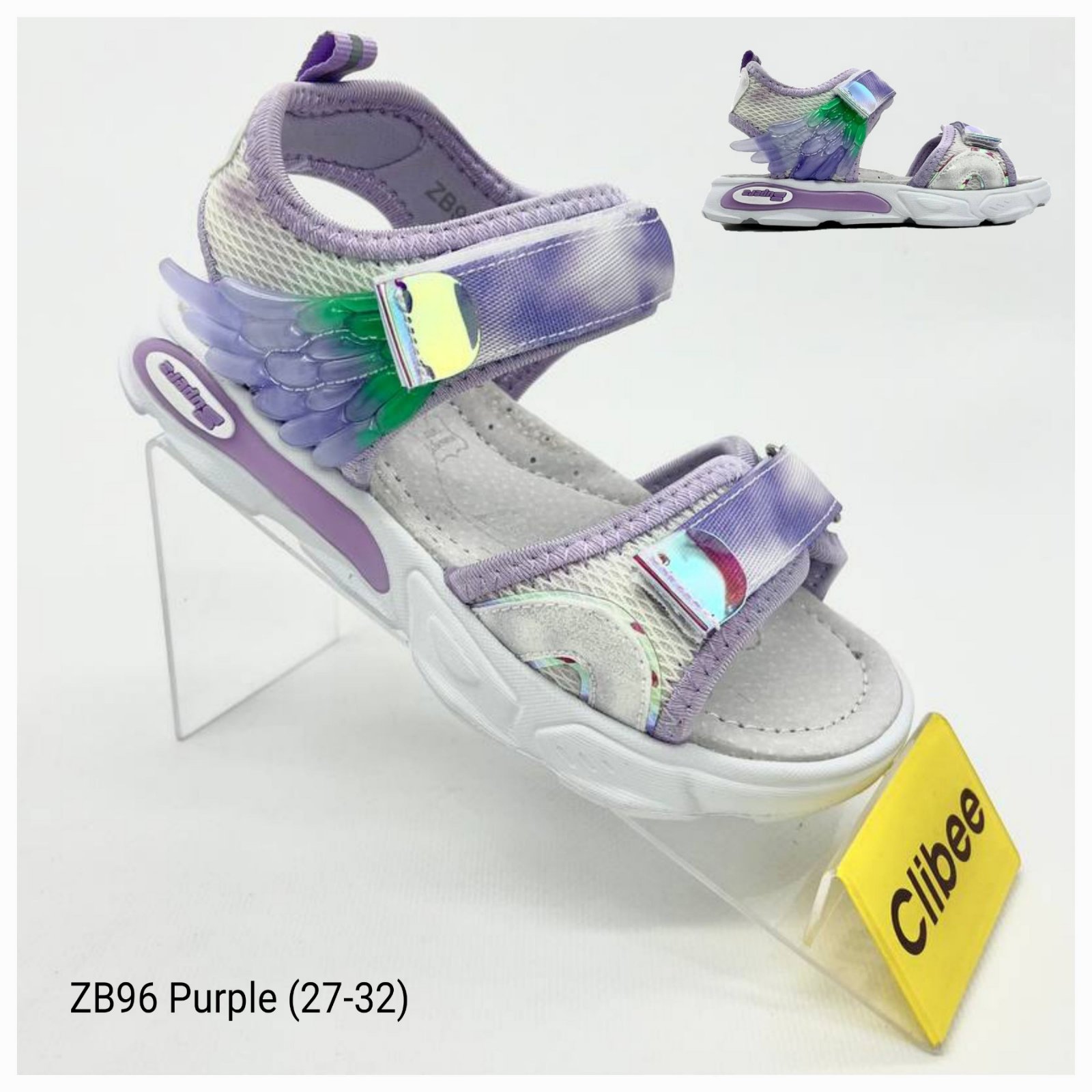 Босоножки DvaClibee (27-32) LD-ZB96 purple (лето)