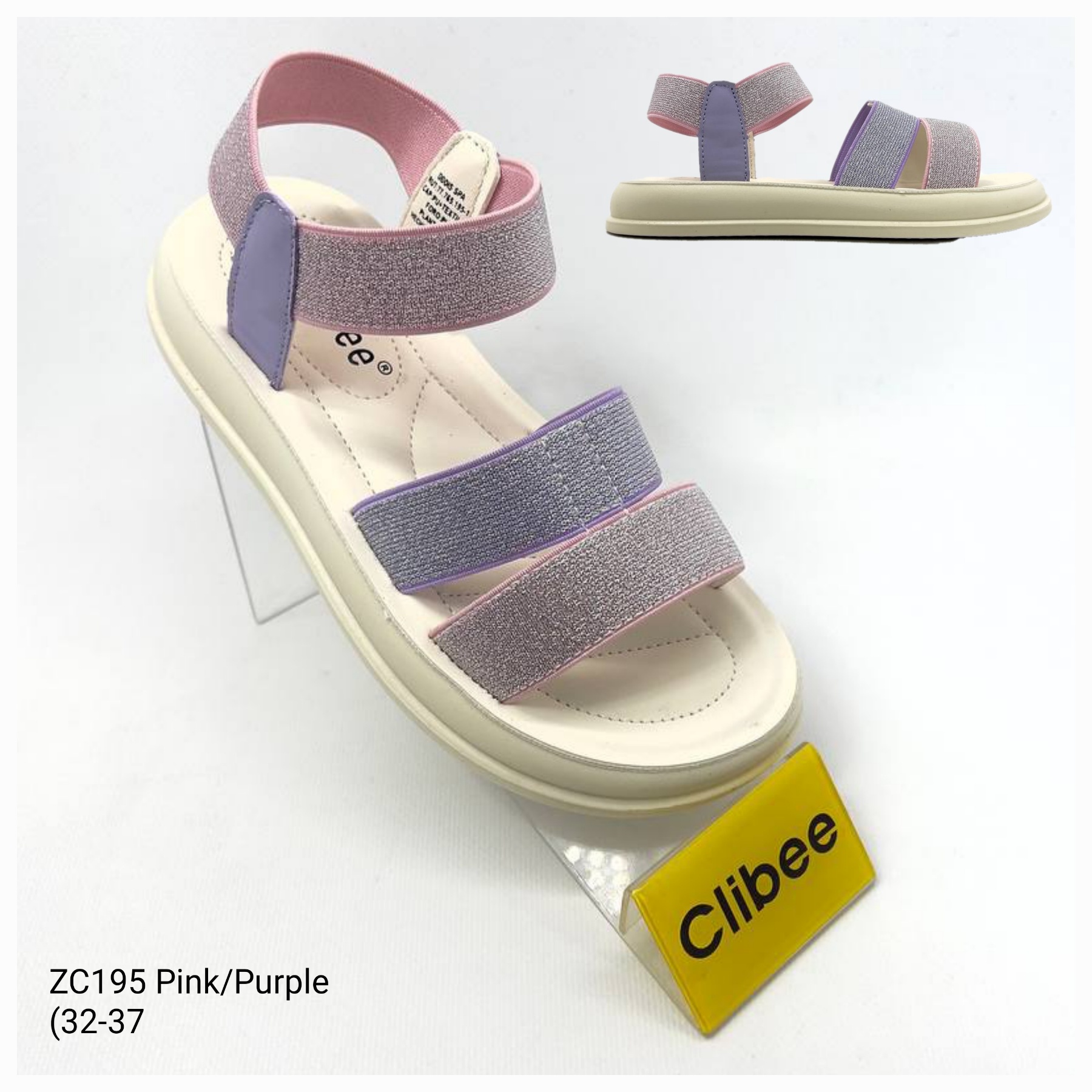 Босоножки DvaClibee (26-31) Apa-ZC195 pink-purple (лето)