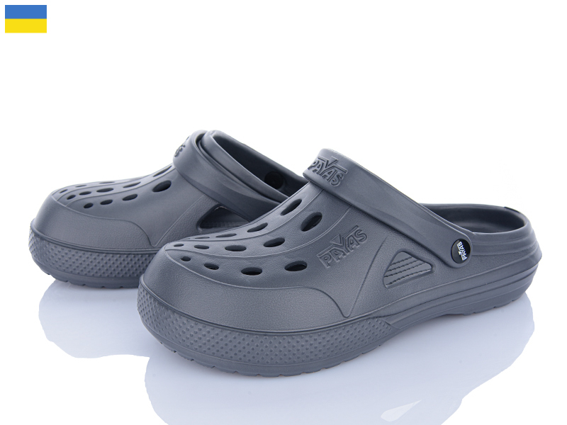 Кроксы Alex (40-46) 1234 сірий (лето)