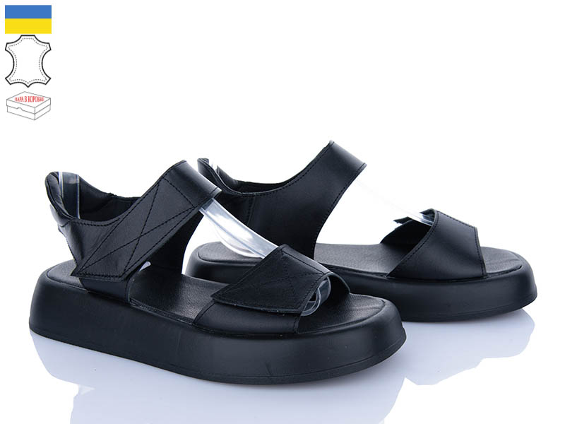 Босоножки A.N.I.One (36-40) 4070-59 чорний шк. (лето)