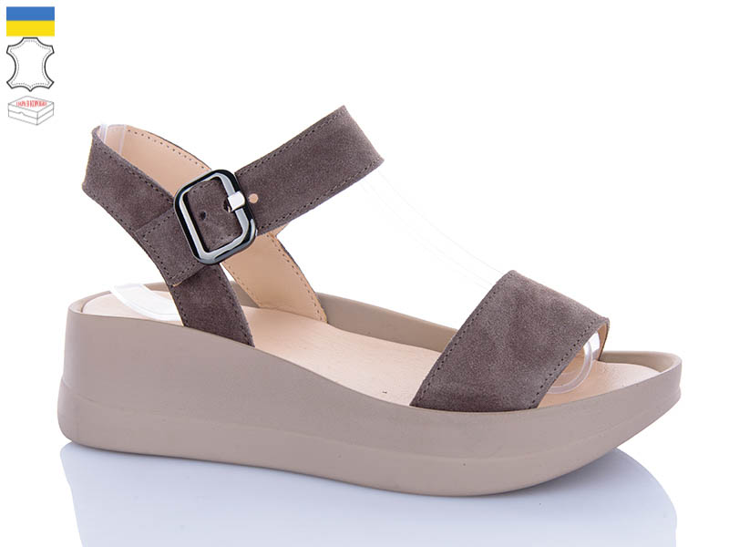 Босоножки Sali (37-41) 1721 капучино з кап-п. (лето)